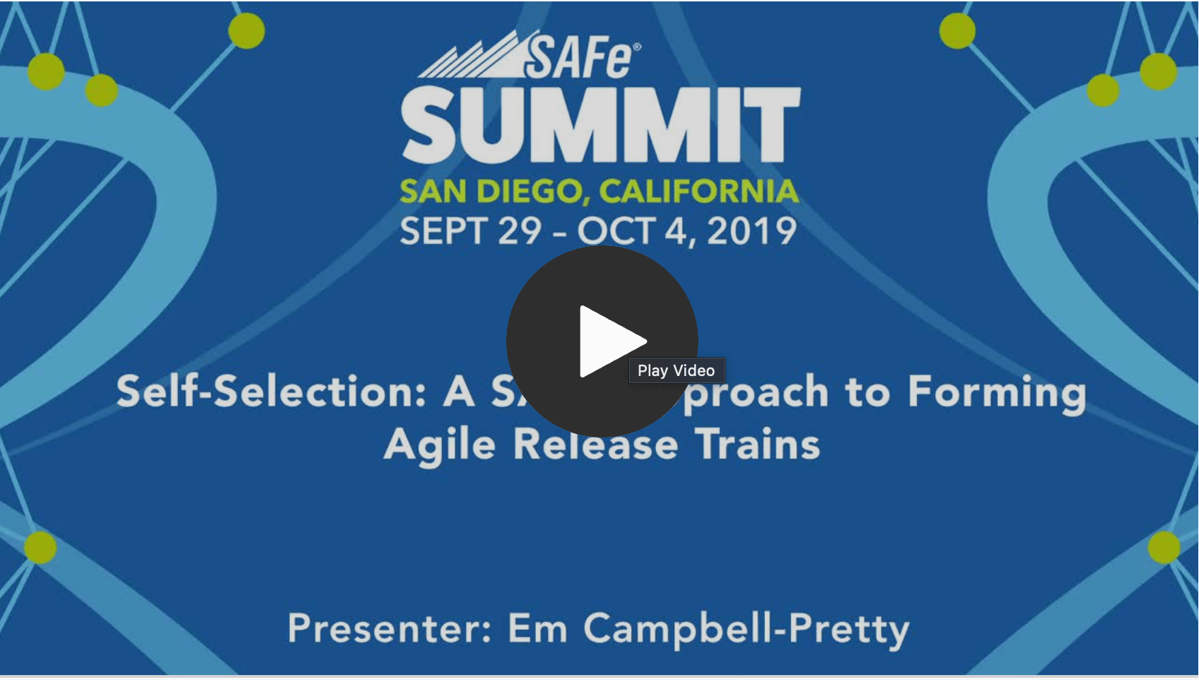 Self-Selection: A SAFe Approach to Forming Agile Release Trains
