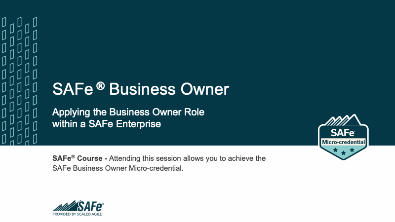SAFe Business Owner