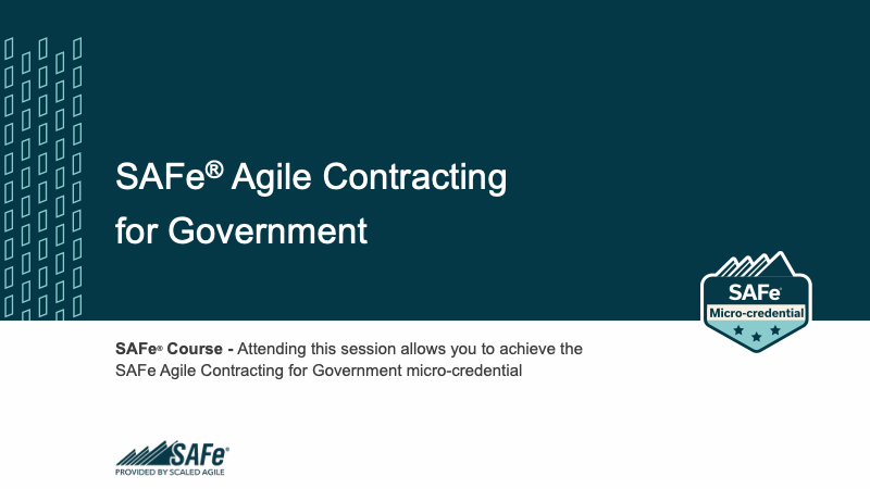 SAFe Agile Contracting for Government